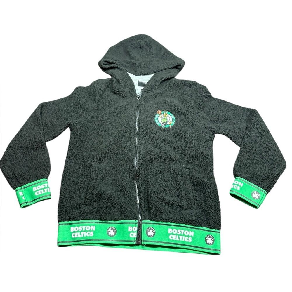 Authentic Ultra GAME Boston Celtics Embroidered Lettering Hoodie Womens Medium